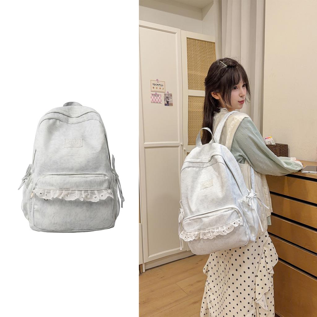 Schultasche Japanischer süßer Mädchenstil Rucksack Hoher Wert Schüler Große Kapazität Vielseitig Schultasche Mittelschulmädchen Campus Rucksack