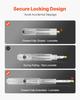 1 Pair 16-60 in Soft-Close Drawer Slides Ball Bearing Full Extension