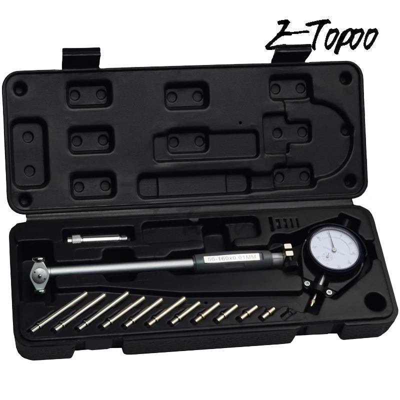 2  - 6  0.001  Deep Engine Hole Measurement 50-160mm 0.01mm Dial Bore Indicator Gauge 50-160mm