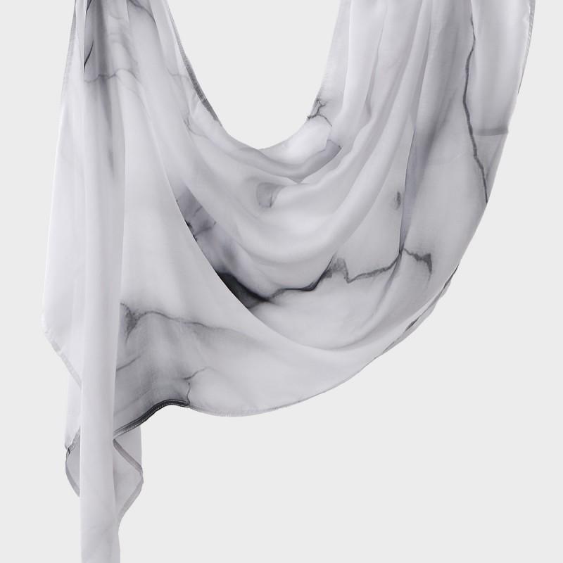 Ins Style Printed Thin Gauze Scarf Personalized All-match Sunscreen Large Shawl Long Women's Headscarf