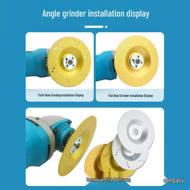 Brazed Diamond Stone Grinding Bowl Pad: Dual-use Sawtooth Disc for Marble and Rock Slab Polishing