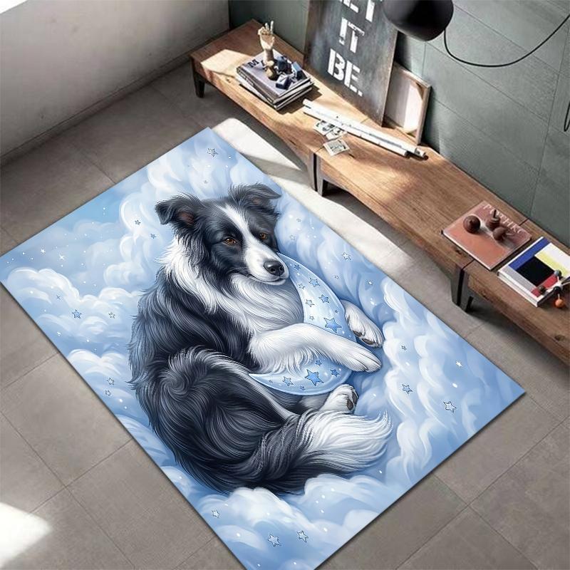 Blue cloud sleep animalPattern Square Carpet,Area Rug,Carpet Rug for Living Room Bedroom Sofa Playroom Decor,Non-slip Floor Mat,Holiday Birthday Gifts