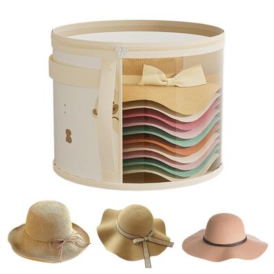 1pc Hat Storage Box Beach Hat  Wide Brimmed Hat Sun Hat and Hat Storage Box Travel Wardrobe Accessories