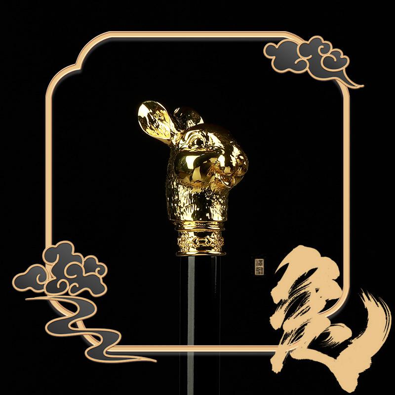 Umbrelă de golf rezistentă la ploaie de înaltă densitate pentru bărbați, cu zodia chinezească, pentru afaceri