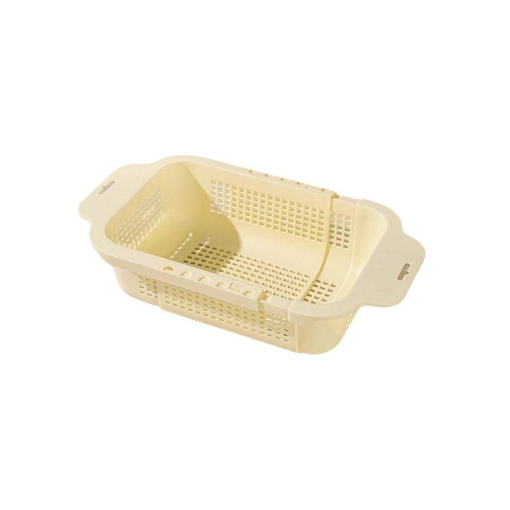 Extendable Vegetable Fruit Drainer Collapsible Storage Wash Drainer Basket For Home Use