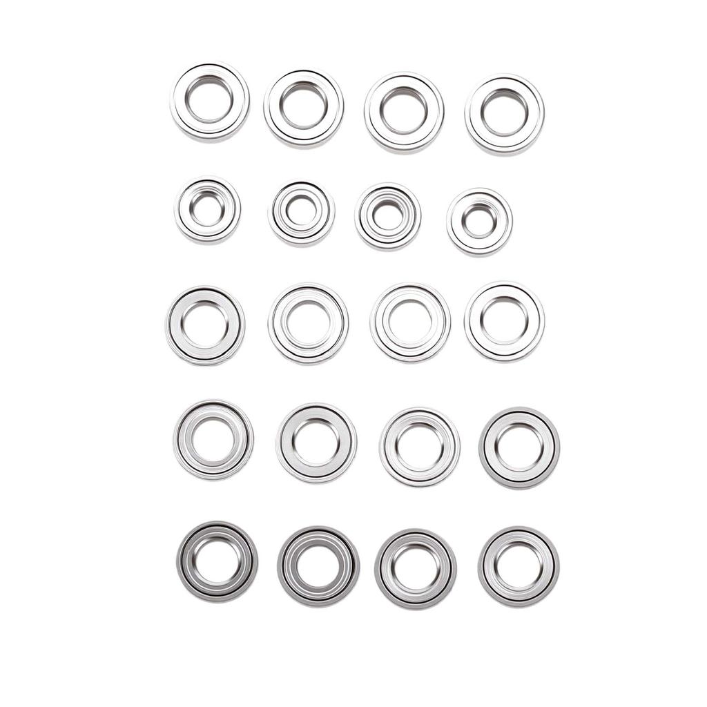 20 Pcs RC Bearing Kit Fit for Axial SCX30 1 30 RC Stainless Steel RC Crawler Car Bearings for Upgrade