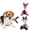 Fun Pet Toy Donkey Shape Corduroy Chew Toy for Dogs Puppy Squeaker Squeaky Plush Bone Molar Dog Toy Pet Training Dog Accessories