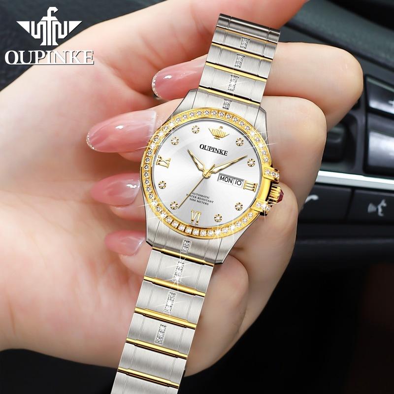 OUPINKE Women's Watch Waterproof Automatic Mechanical Watch for Women