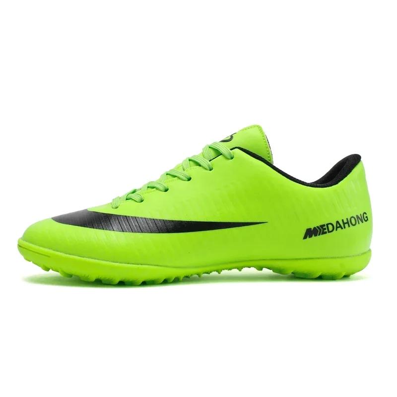 

Soccer Shoes for Men Cleats TF Society Brand-New Non Slip Training Football Shoes Indoor Futsal Genuine Outdoor Kids Football Field Boots 35