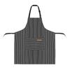 Striped Halterneck Apron for Café and Chef Workwear with Custom Logo