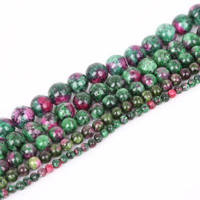 Natural Epidote Zoisite Stone Beads Loose Spacer Bead For Jewelry Making