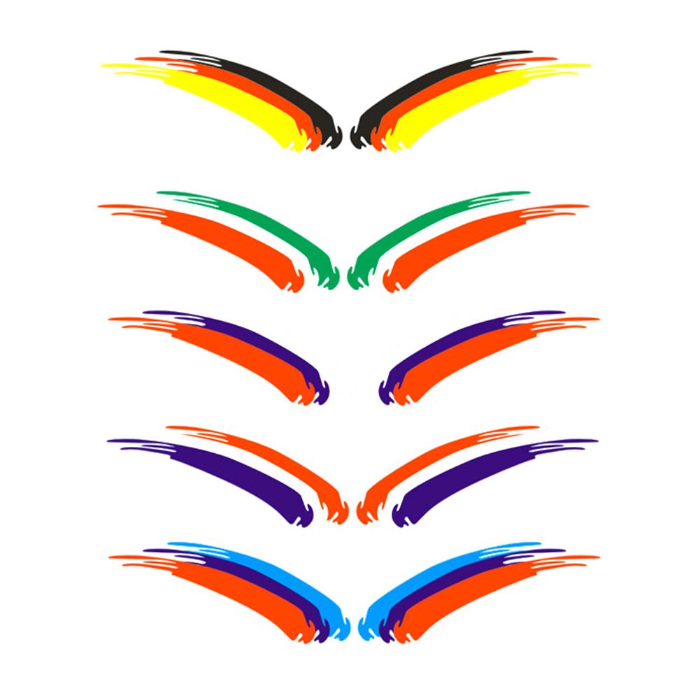 Pereche Autocolante reflectorizante pentru cască de motocicletă Decal pentru cască rezervor mașină bicicletă laptop autocolant steag