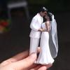 Elegant Cake Toppers Dolls Bride & Groom Figurines  for Anniversaries,Engagements