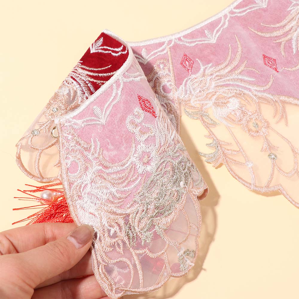 Chinese Style Hanfu Shoulder Collar Embroidered Cheongsam Shawl  for Clothes Decoration