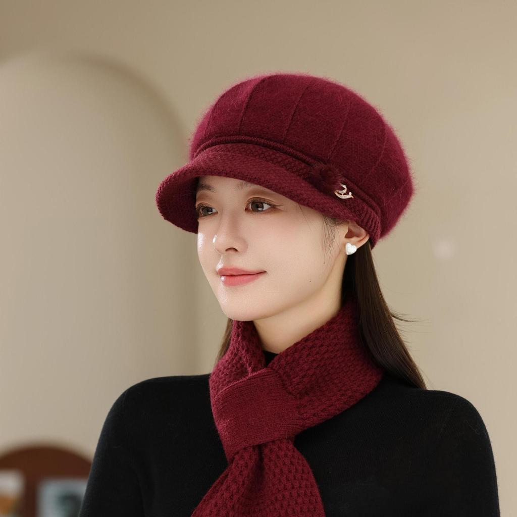Baseball Caps for Mom and Grandma with Fleece  Cycling Warm and Cold Proof Woolen Caps for Middle Aged and Elderly People  Hats for Women In Winter
