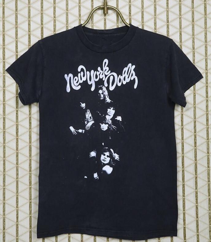 Maglietta Vintage New York Dolls Johnny Thunders Nera Glam Punk Band Tee S-5XL