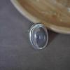 Design Nou Personalitate Retro Oval Transparent Acrilic Picătură de Apă Inele pentru Femei Bărbați Farmec Trendy Deschise Deget Inel Petrecere Bijuterii