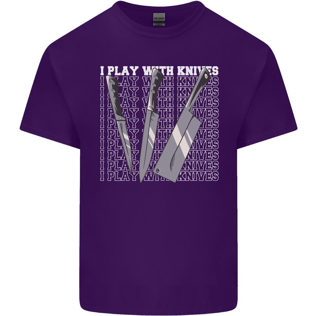 Chef I Play With Knives Unisexs Light Cotton TShirt
