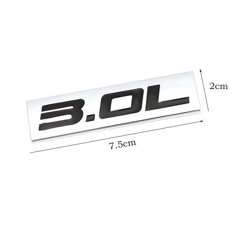 3D Metall 3.0L 3.2L 3.5L 3.6L 3.7L 3.8L Autoemblem Kofferraumaufkleber Aufkleber für Skoda Mazda renault