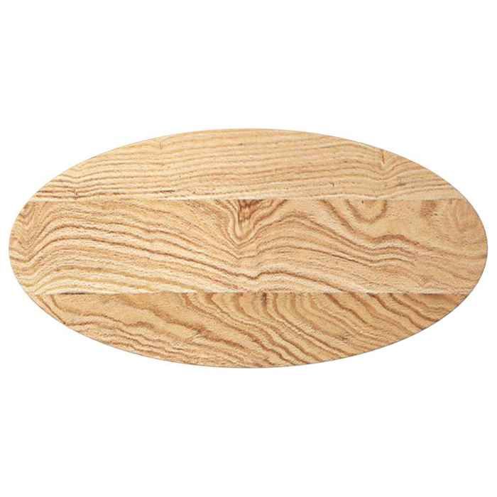 VidaXL Table Top 80x40x4 Cm Solid Oak Wood Oval, Coffee Table Top, Replacement Table Top, 4009041