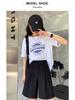 Women's High Waist Black A-line Casual Summer Shorts - Slimming, Loose Fit, Wide Leg, Mid-Length