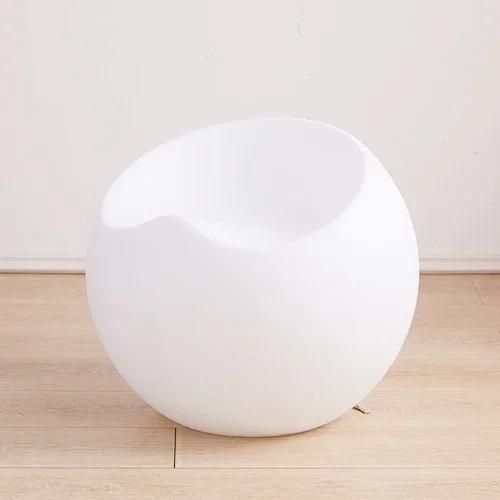Кресло-шар для гостиной простой табурет в форме яблока модный красочный табурет для отдыха в торговом центре креативное сиденье для переобувания ins белый 20890₽