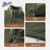 Jeanswest Men's Double-Sided Fleece Stand-Collar Jacket