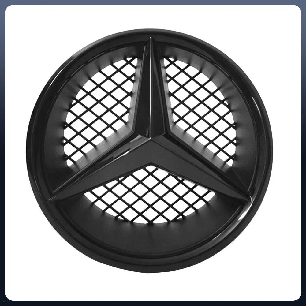 C200 E200 For Mercedes Benz For Mercedes Benz Chrome Silver And Gloss Black OE Style Front Grill Star Emblem Chrome Logo Badge