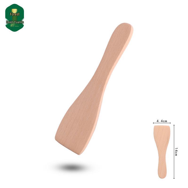 

Маленька пряма лопатка з букової деревини, суцільнодерев яний посуд для сковороди, рисоварки та антипригарної сковороди - Ідеально для студентських гуртожитків.