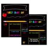 Back to School Board First & Last Day of Kindergarten Sign Double-Sided Erasable Chalkboard Message Board For Preschool