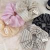 Women's Two-Tone Striped Gopchang Scrunchie Hairband