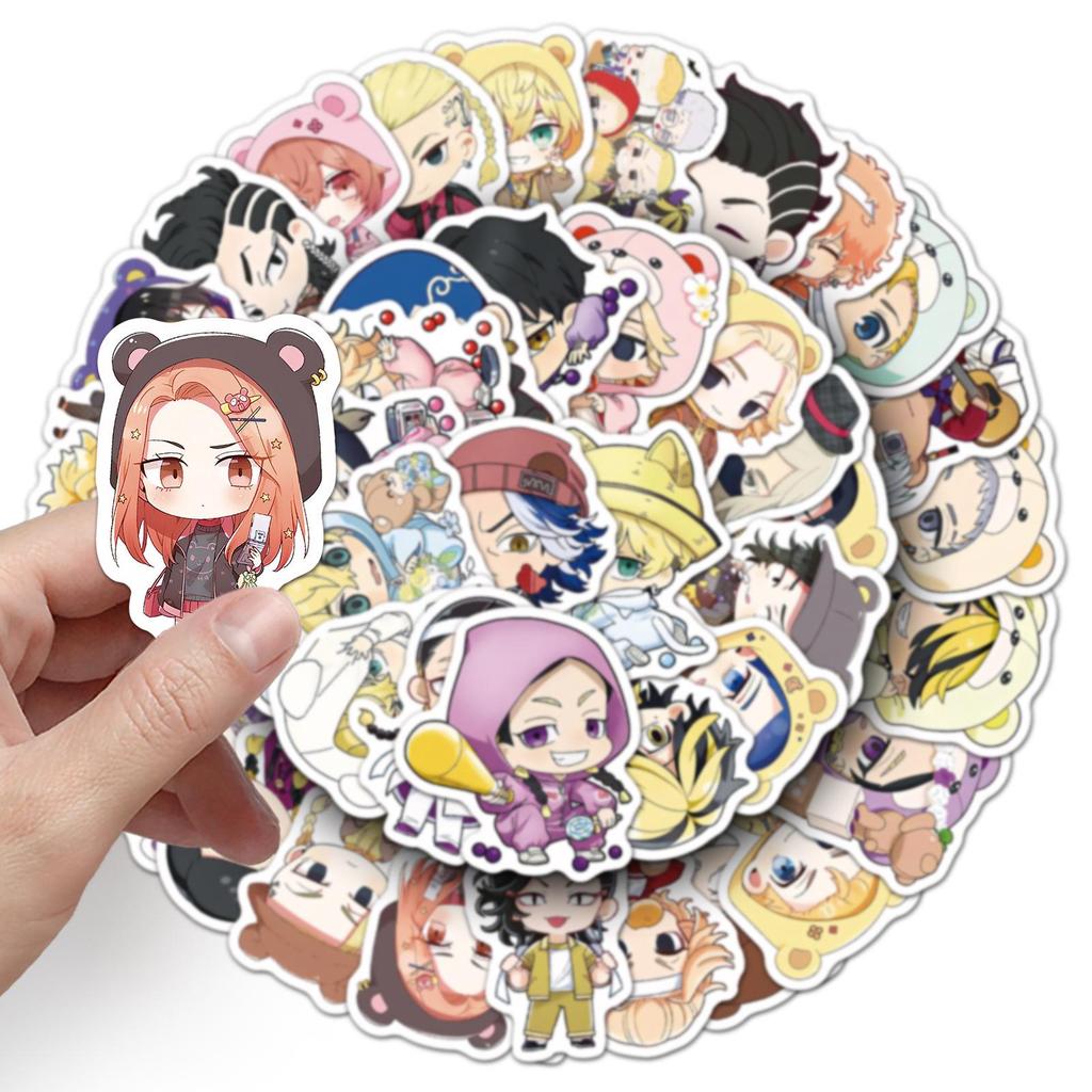 50pcs Tokyo Revengers Anime Stickers: Creative Waterproof Decor for Phone, Tablet, Thermos Cup