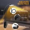 LED Book Light USB Rechargeable Reading Light 3-Level Warm Cool White Daylight Portable Flexible Easy Clip Night Reading Lamp