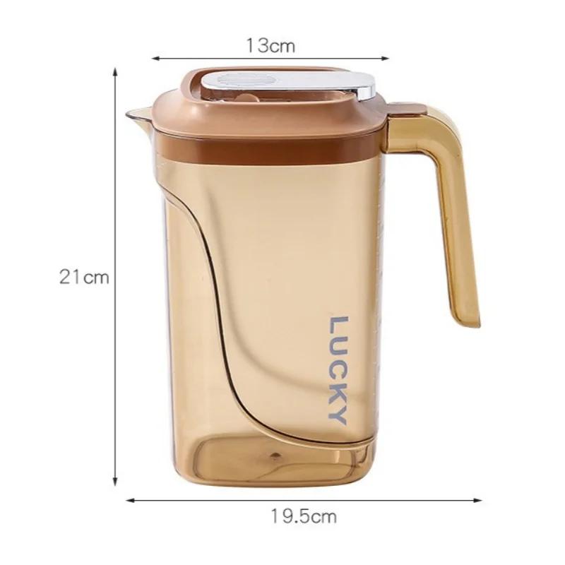 2200ml Cold Water Kettle Plastic Household Tea Making Juice Beverage Jug Food Grade Home Cold Drink Kitchen Bar Supplies Kettle