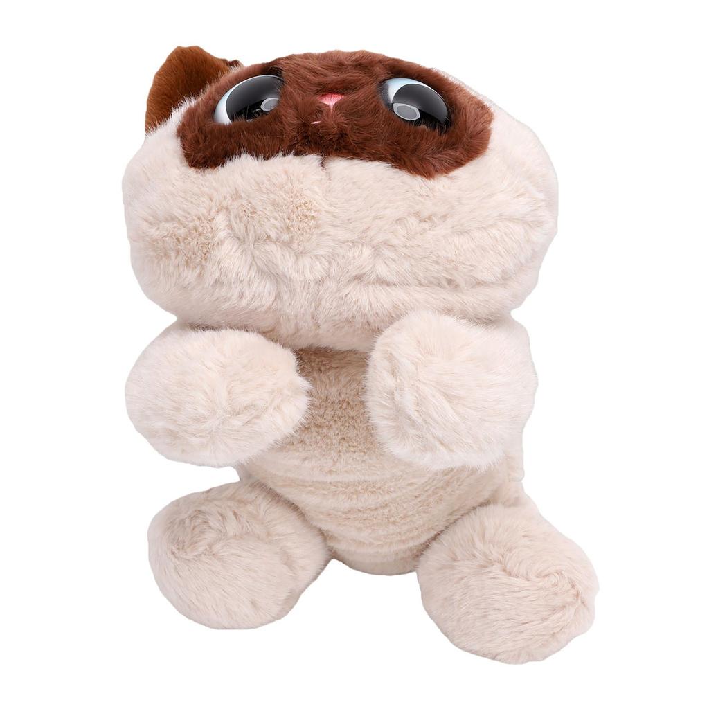 Siamese Cat Plush Toy Soft Lifelike Washable Cute Stuffed Animals Siamese Cat for Kids Adults Birthday Gift