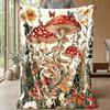 Moonlit Butterfly Magic Theme Blanket Lightweight Warm Flannel Blanket Decorative Throw Blanket for Home Decoration