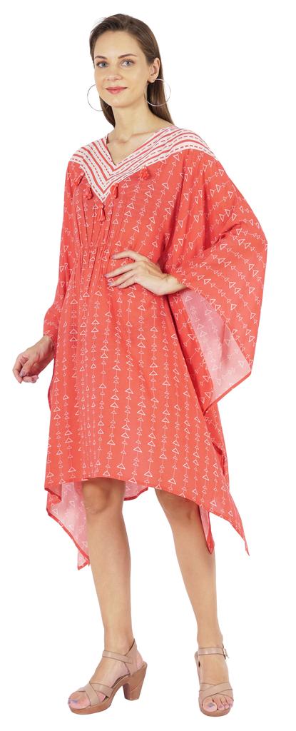 Moomaya Kadın Yaz Plaj Giyim Parti Kimono Kaftan Baskılı Kaftan Elbise Maksi