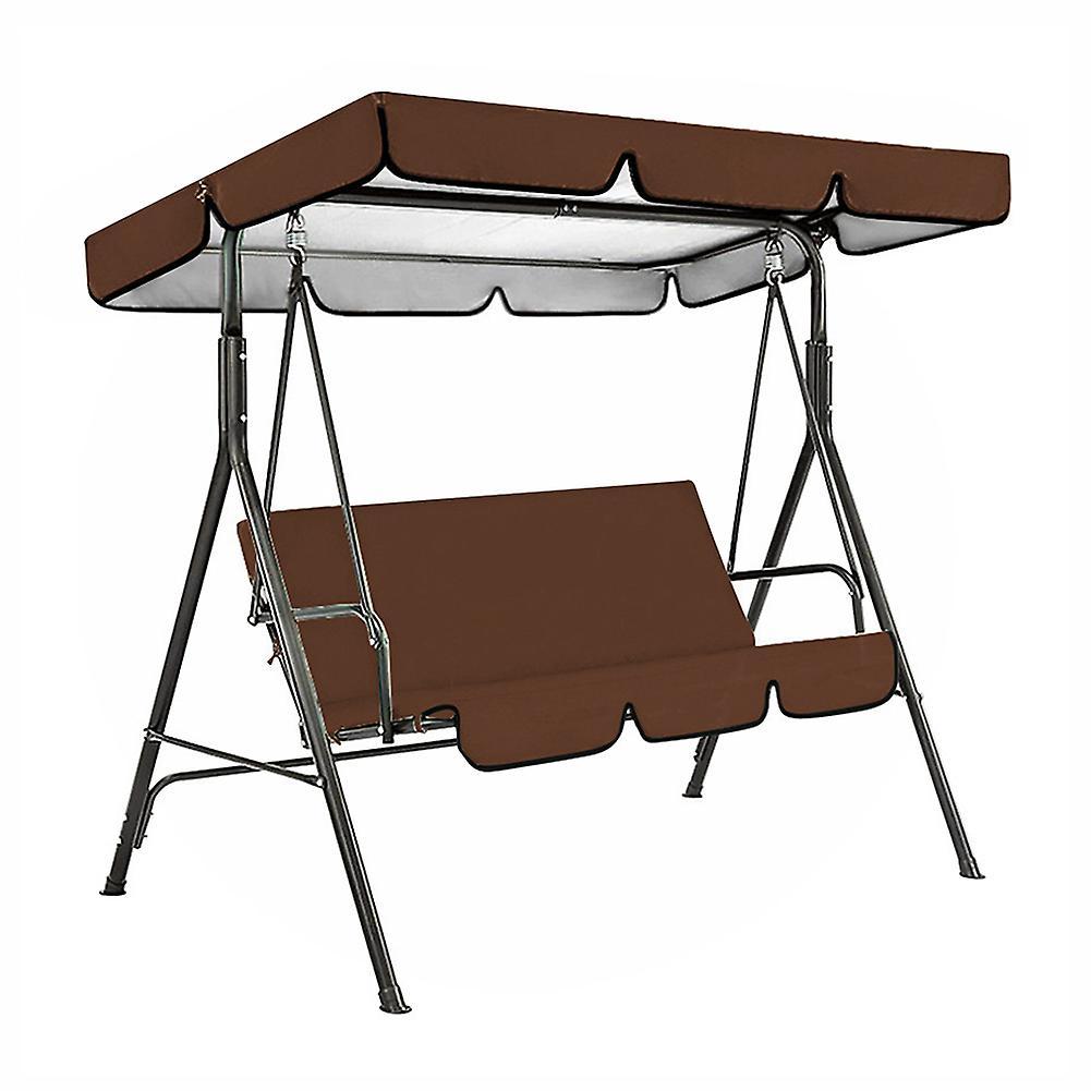 2 Piece Patios Swing Canopys Replacement Set Dustproof Sunshade Awning Cover for Balcony Seats Furniture