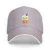New Cute Happy Kawaii Bubble Tea Cap Casual Baseball Caps Adjustable Hat Summer Unisex Baseball Hats Customizable Polychromatic