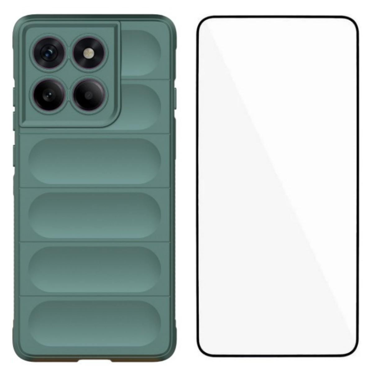 

Для Motorola Edge 60 Pro 5G TPU чохол WANLONFENG HD серії протиковзкий чохол для телефону із загартованим склом D