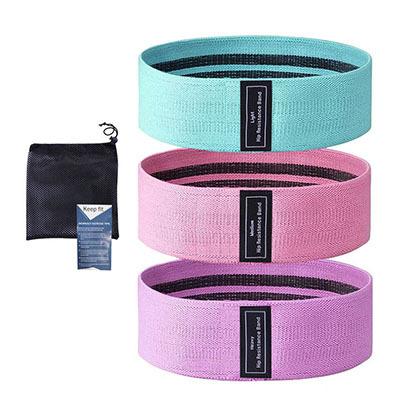 Squat hip resistance band Polyester cotton yoga body tension band indoor fitness hip lifting ring elastic band