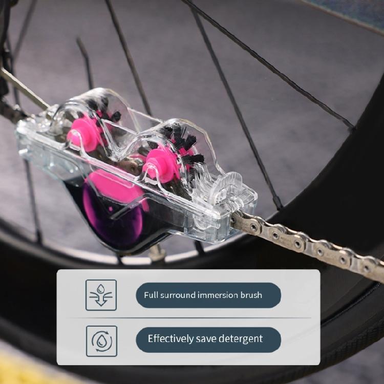 Pack of 2 Automatic Bicycles Chain Washers Easy To Use Design Removes Dirty Grime Suitable for Multiple Bikes Styles