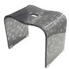 Senko New Silhouette Bath X D25 X Clear 40993 Chair, Large, Height Approx. 30cm, Approx. W38.5 H30cm, Gray,
