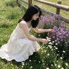 French temperament dopamine sweet wind sleeveless suspender dress women's new seaside vacation beautiful skirt