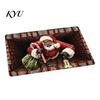 Winter Snowman Welcome Rug 3D Christmas Entrance Rug, Santa Claus Floor Mat, Non-slip Non Slip Washable Door Mat Festive for Front Bathroom