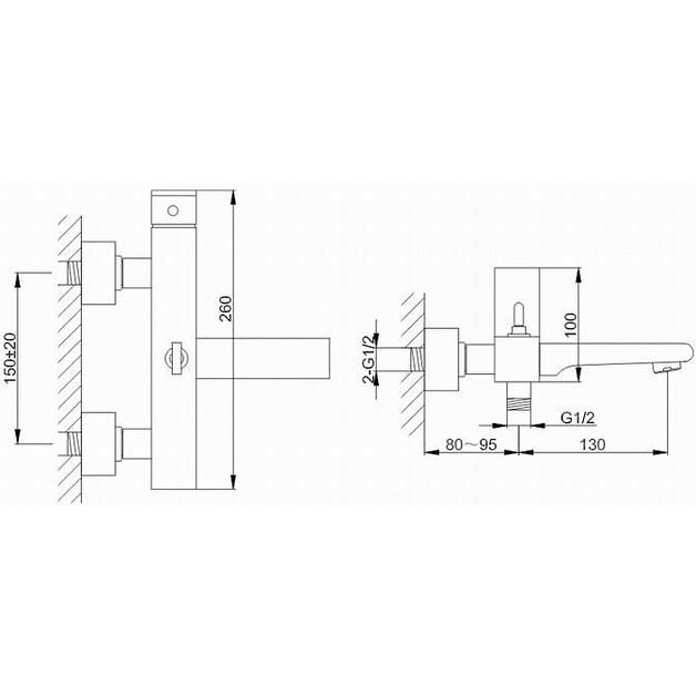 

Смеситель Kohlman Saxo хром QW110S