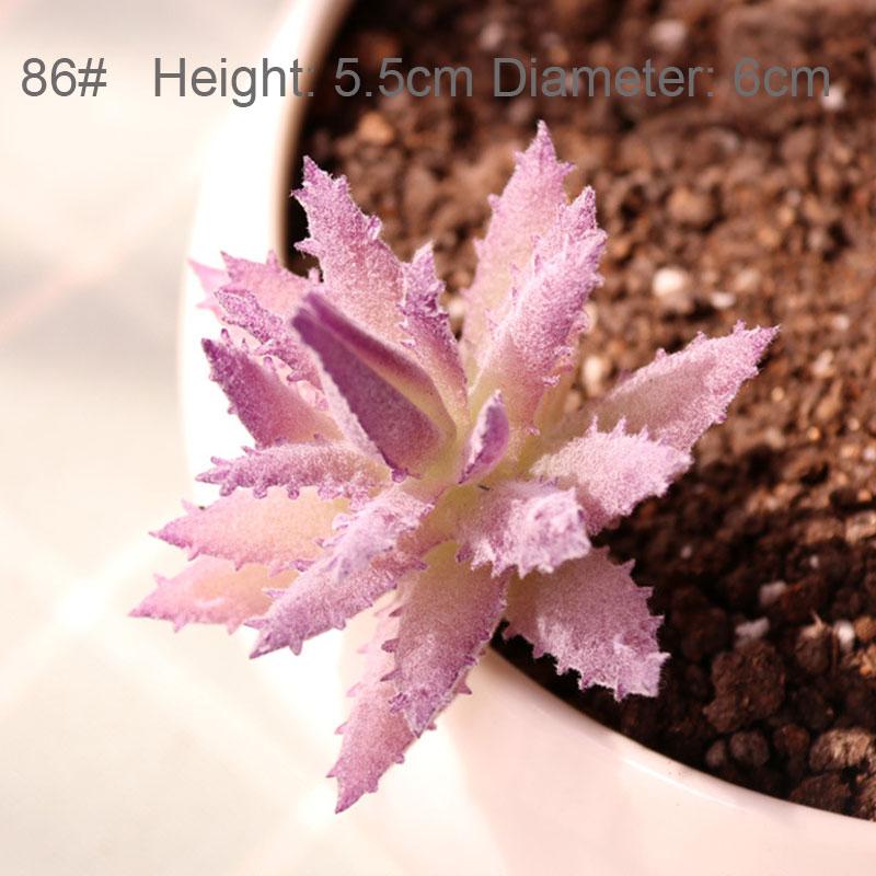 Konstgjorda Suckulenter Växter Vit Rosa Grön Plast Falska Växter Landskap Bonsai plantas artificiales Hem Trädgård Dekoration