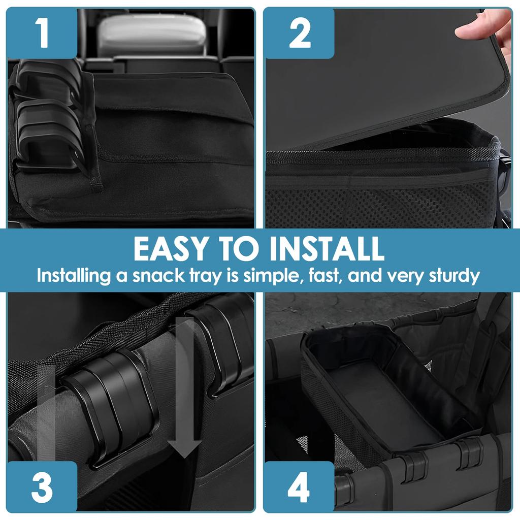 Baby Stroller Tray with Cup Holders W2 Double Sided Stroller Tray with Storage Mesh Pockets Detachable Outdoor Accessories