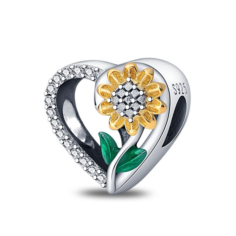 Fashion Spring Series Charms Beads 100% Copper Flower Birds Butterfly Pendent Fit Original Qikaola Bracelet Jewelry