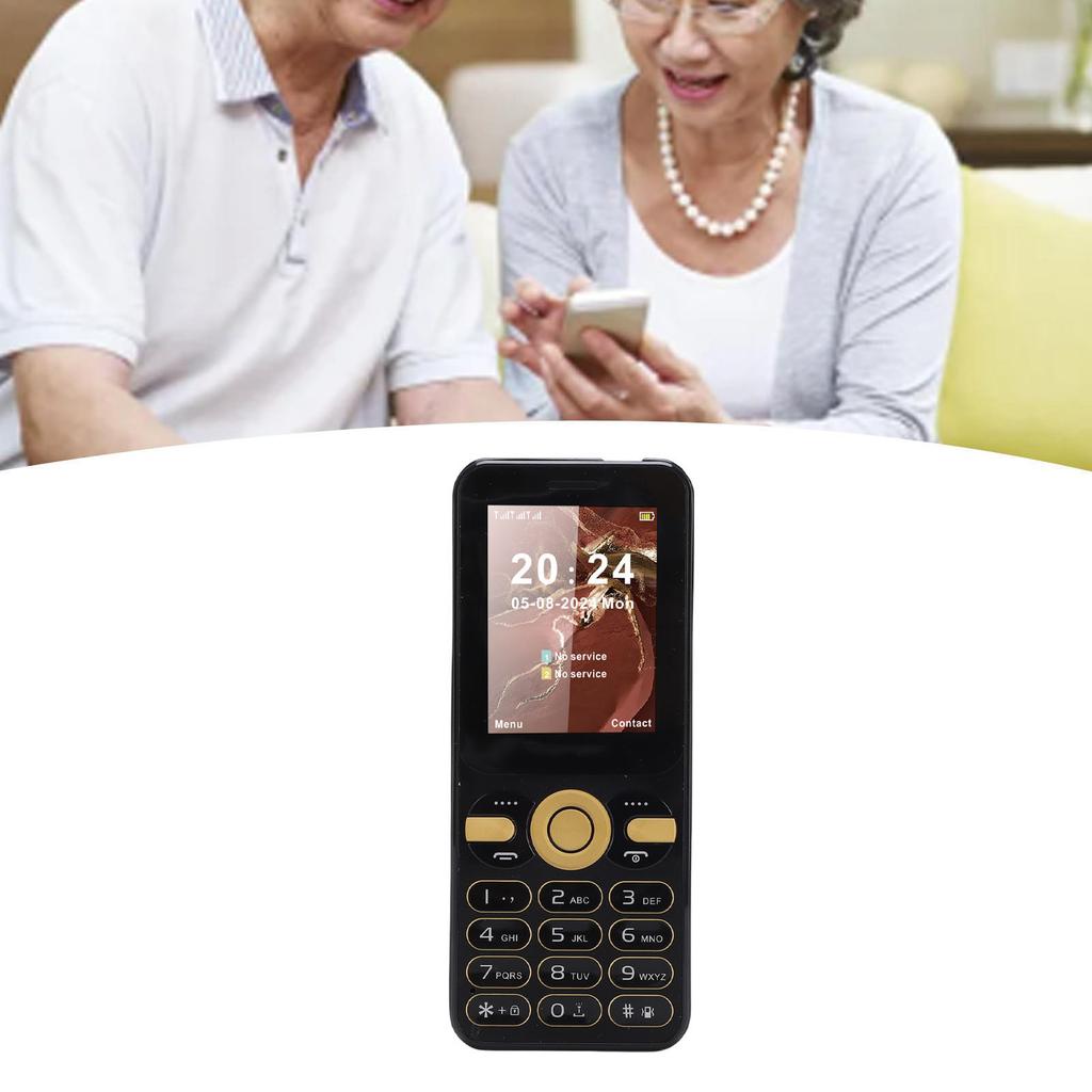 2G Phone   Slim 2.4 Inch Color Display Double SIM Double Standby Senior Mobile Phone with Flashlight Large Volume Big Buttons